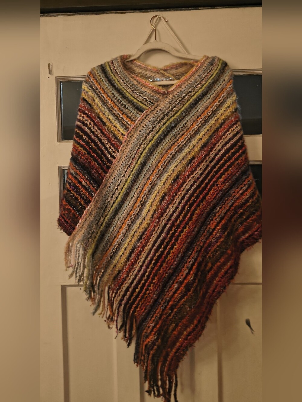 Colorful Knit Shawl